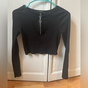 Forever 21 black long sleeve top. Size medium.